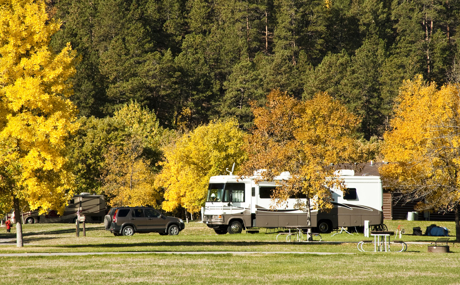 RV in campground